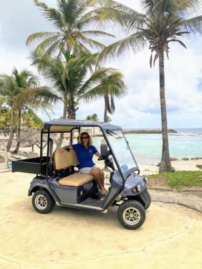 Vue Mer & Acces Direct A La Plage Avec Magnifique Piscine Surveillee Par Un Maitre Nageur Saint-Francois  Buitenkant foto